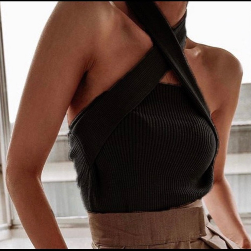 Cropped Knit Halter